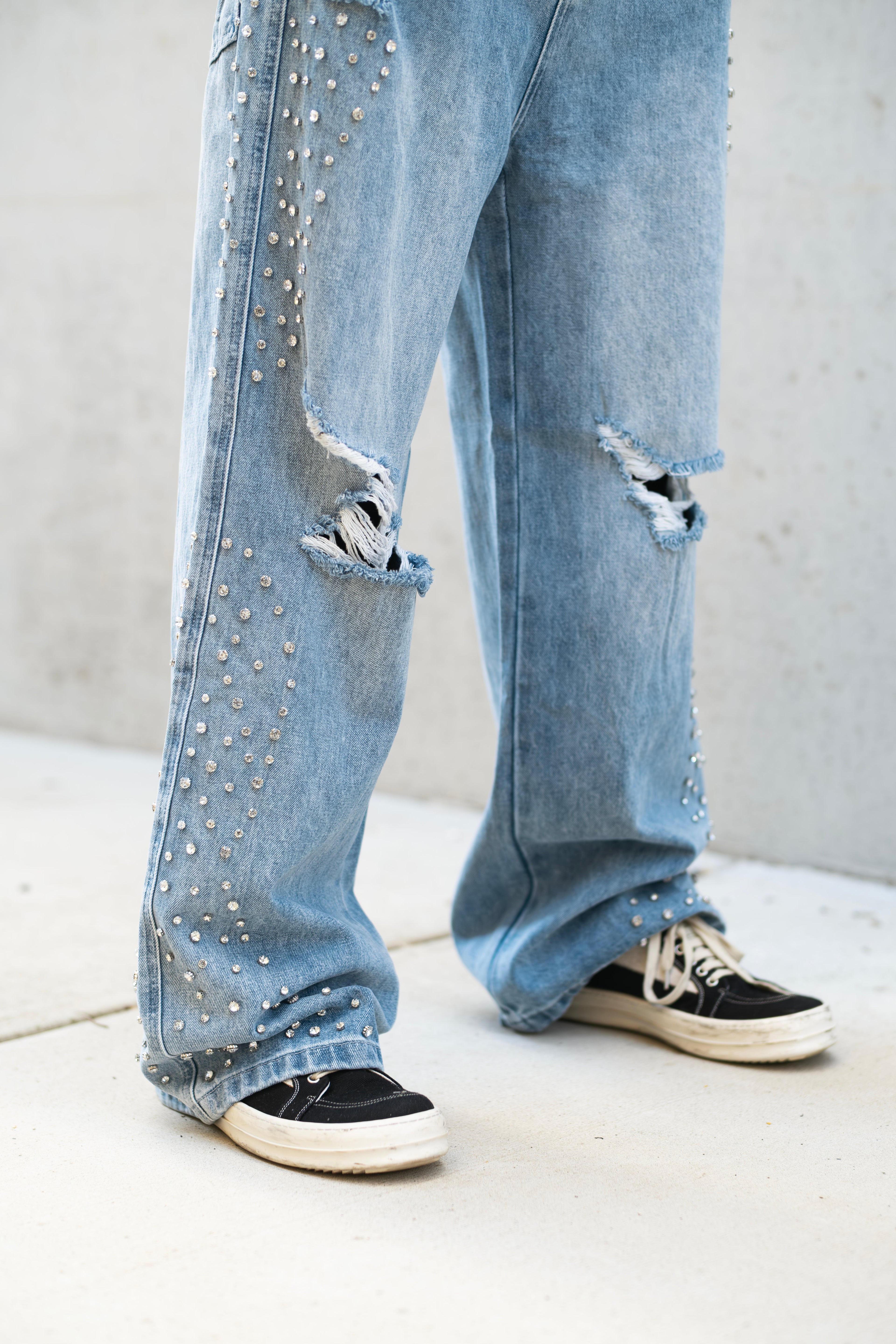 Blue ‘Stone’ Baggy Jeans
