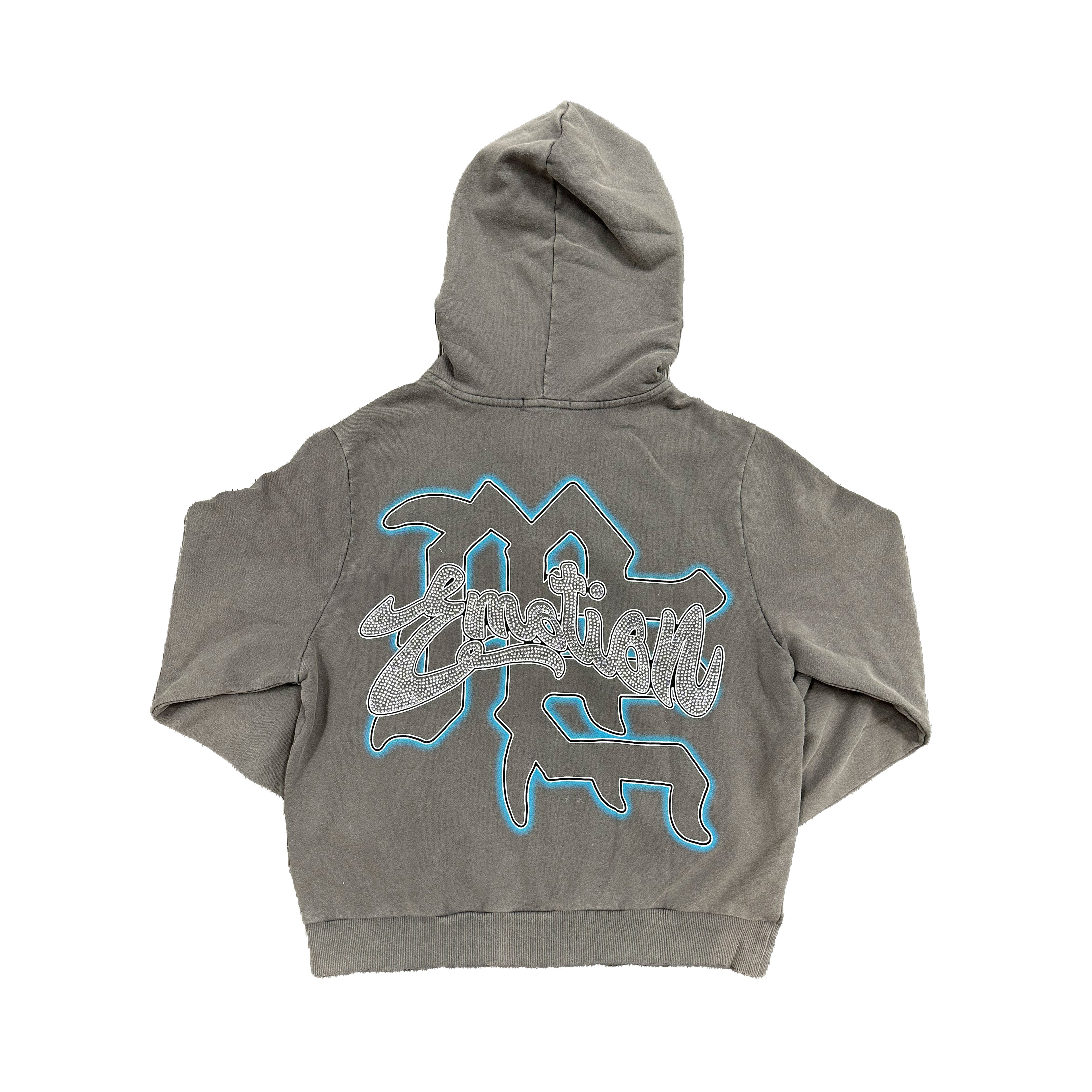 Grey “Rhinestone” Hoodie