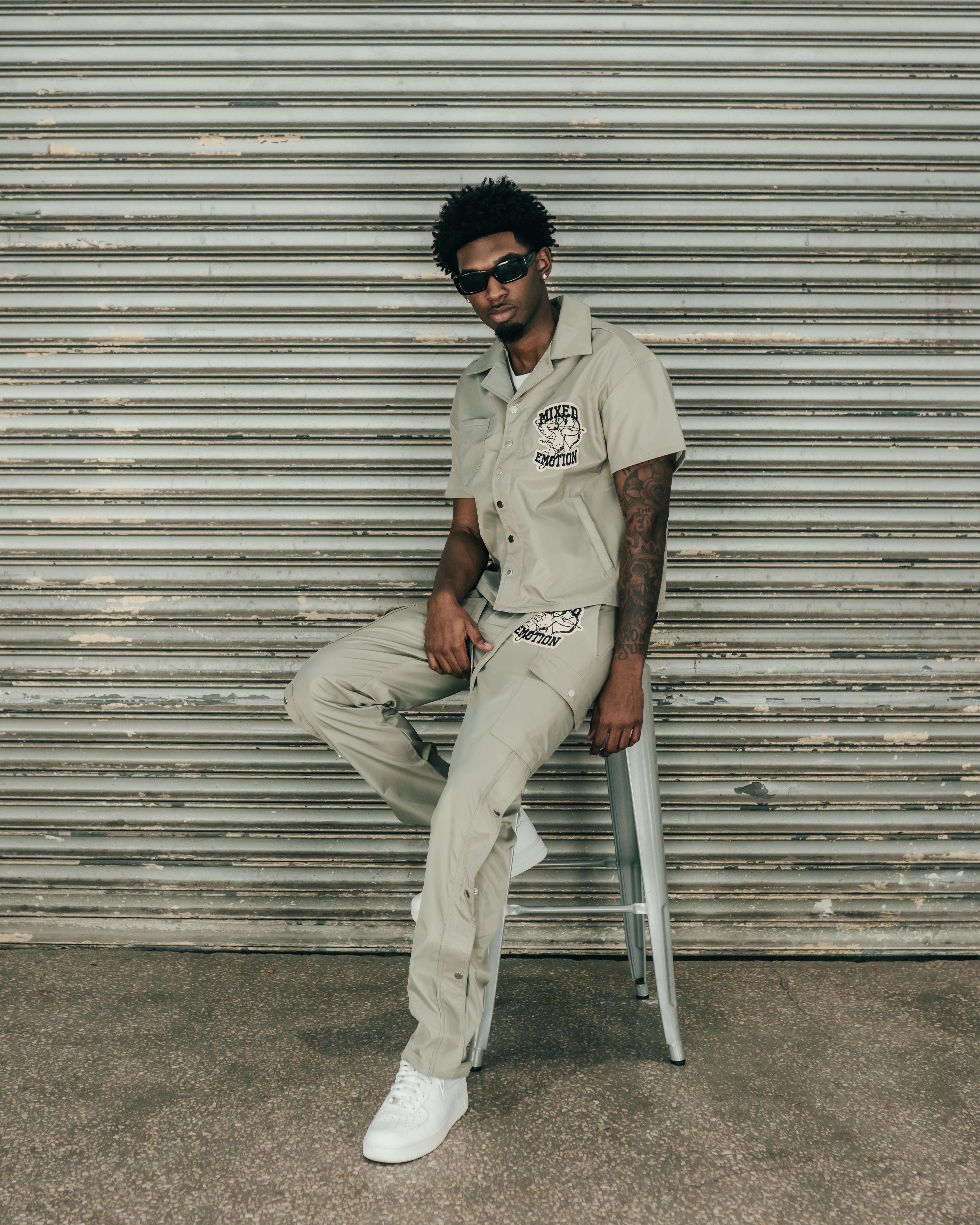 Grey “Angel” Nylon Cargos