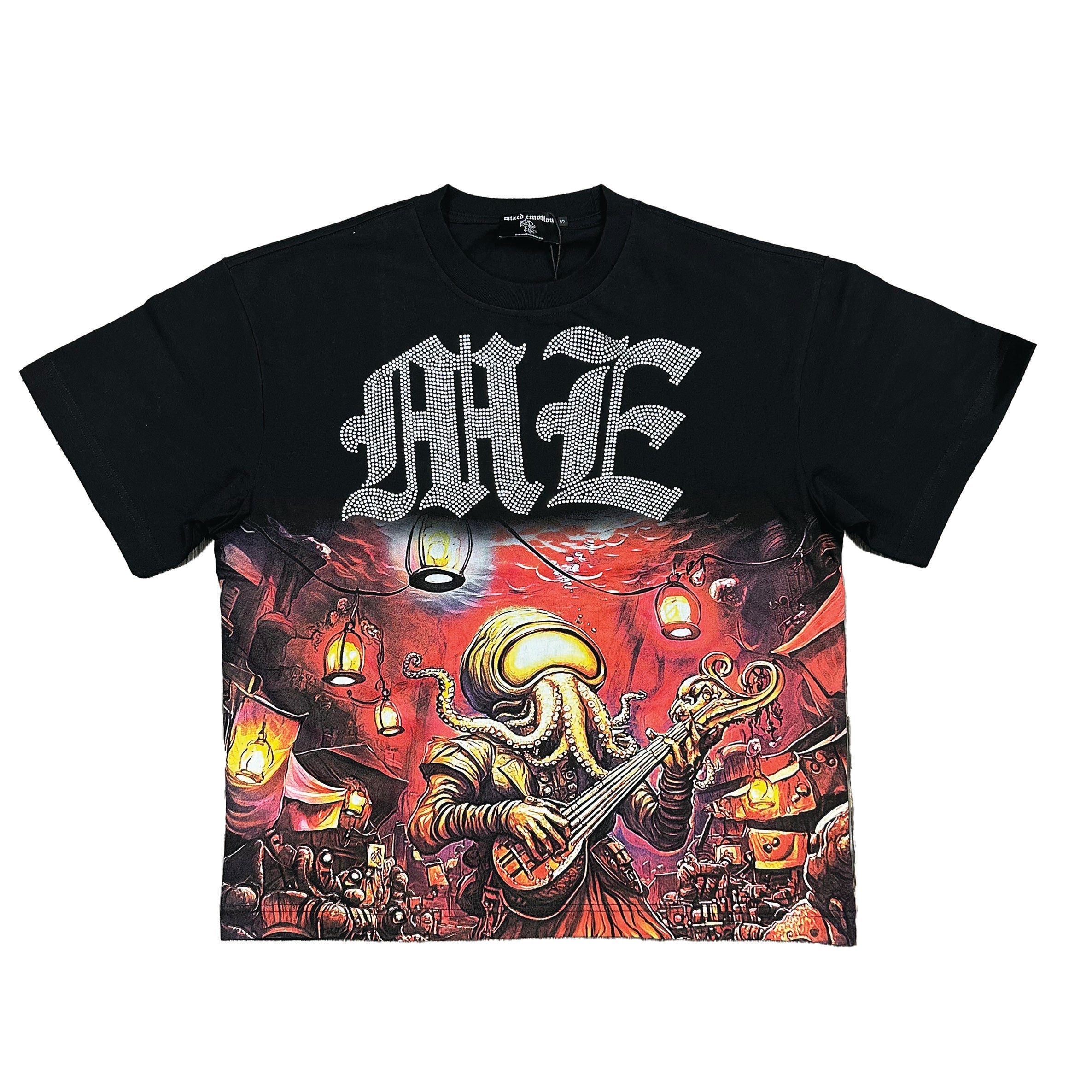 “Octopus” Rhinestone Tee
