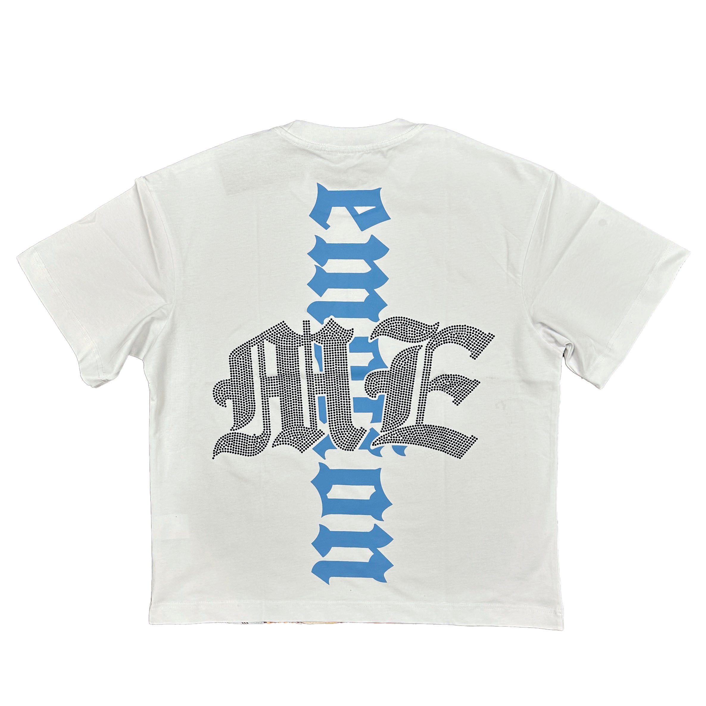 White “Angel” Rhinestone Tee