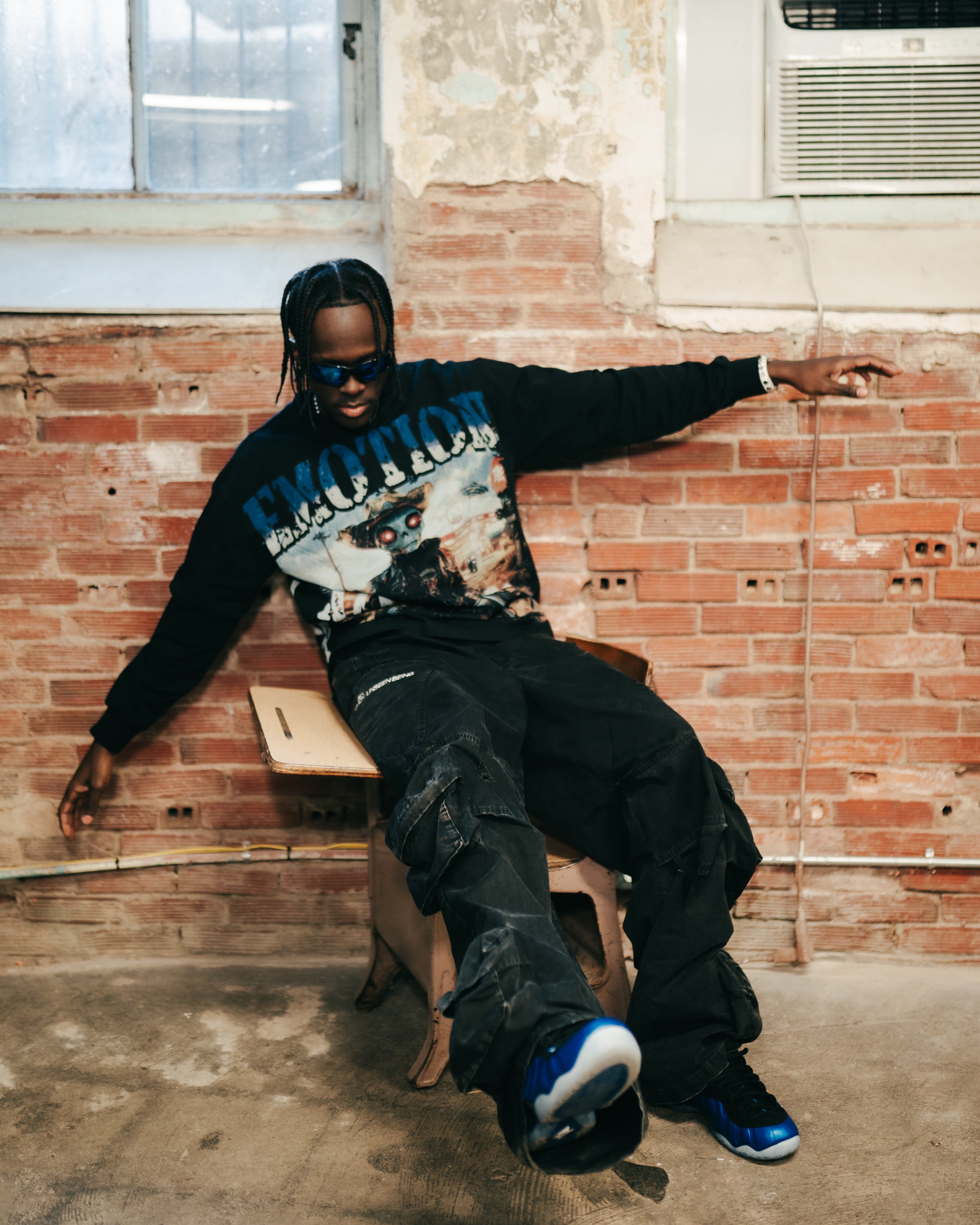 Black “Racer” Long Sleeve