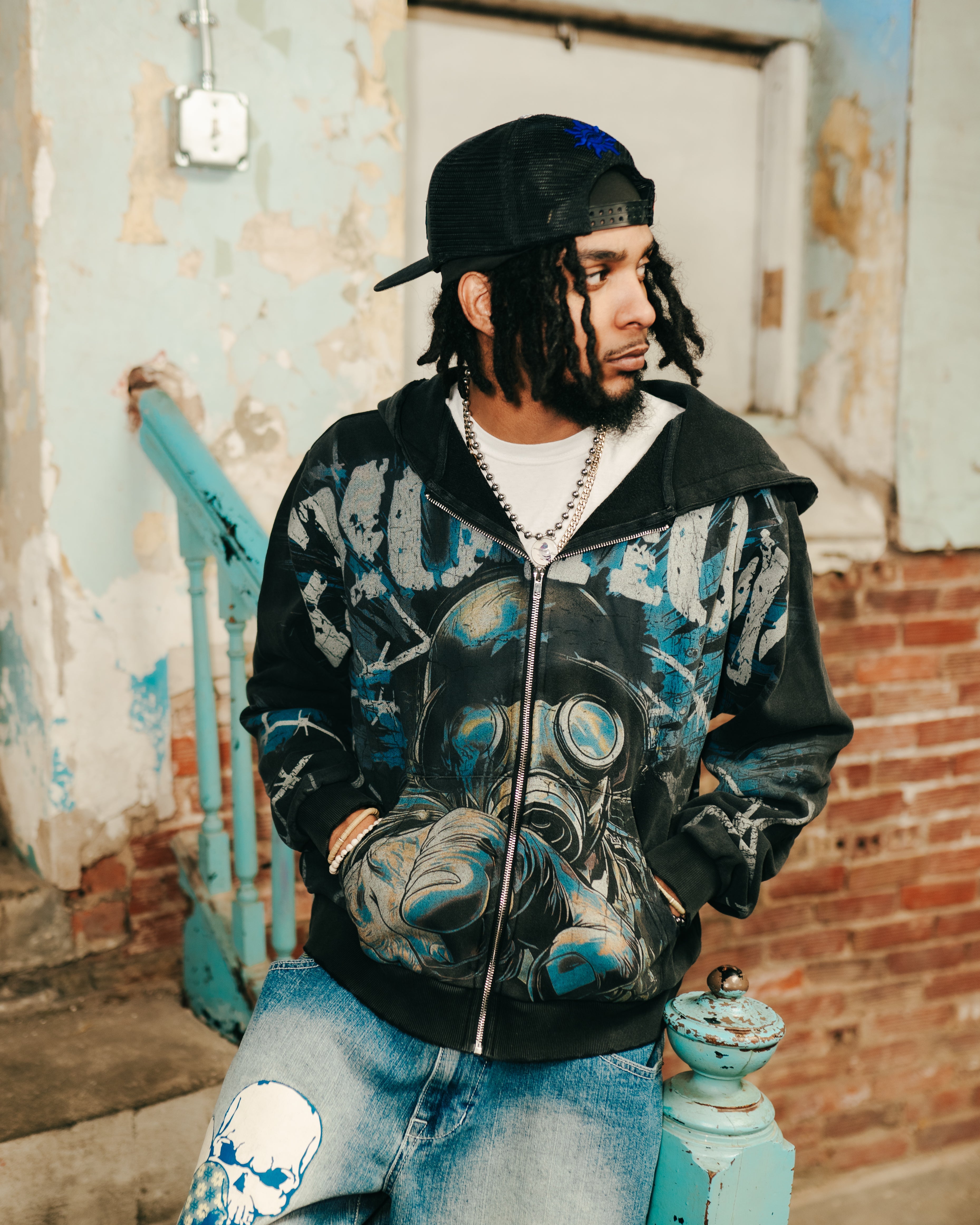 Acid Wash “Radioactive” Hoodie