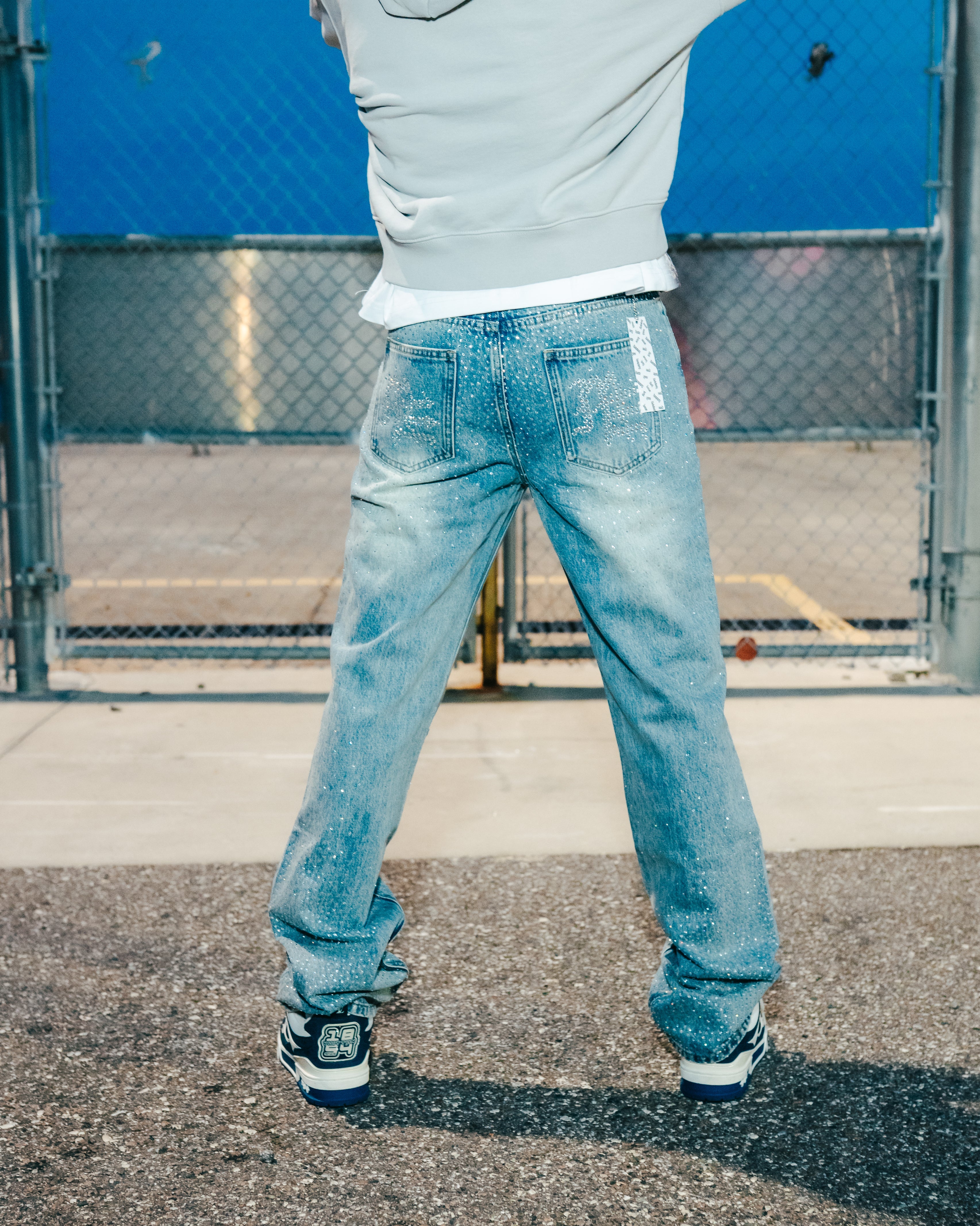 ‘ME’ Rhinestone Jeans