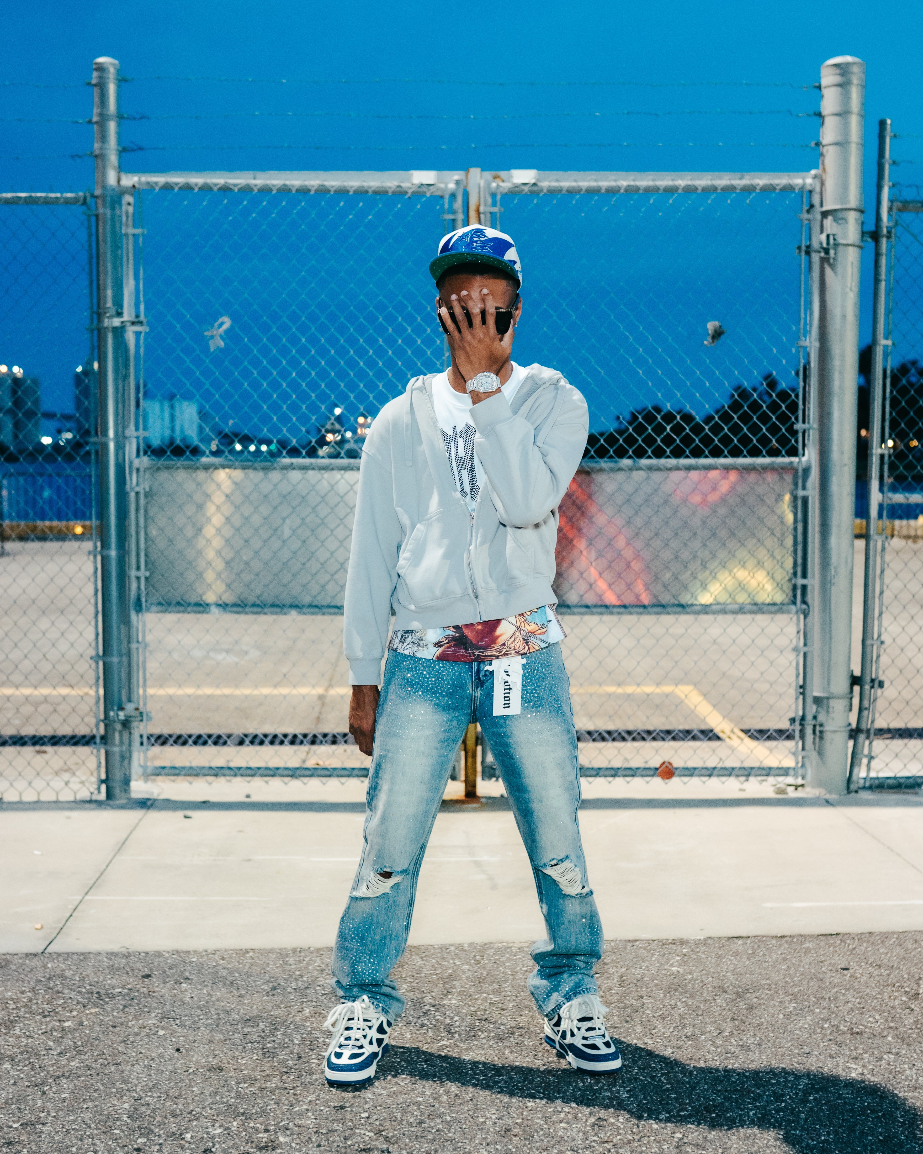 ‘ME’ Rhinestone Jeans