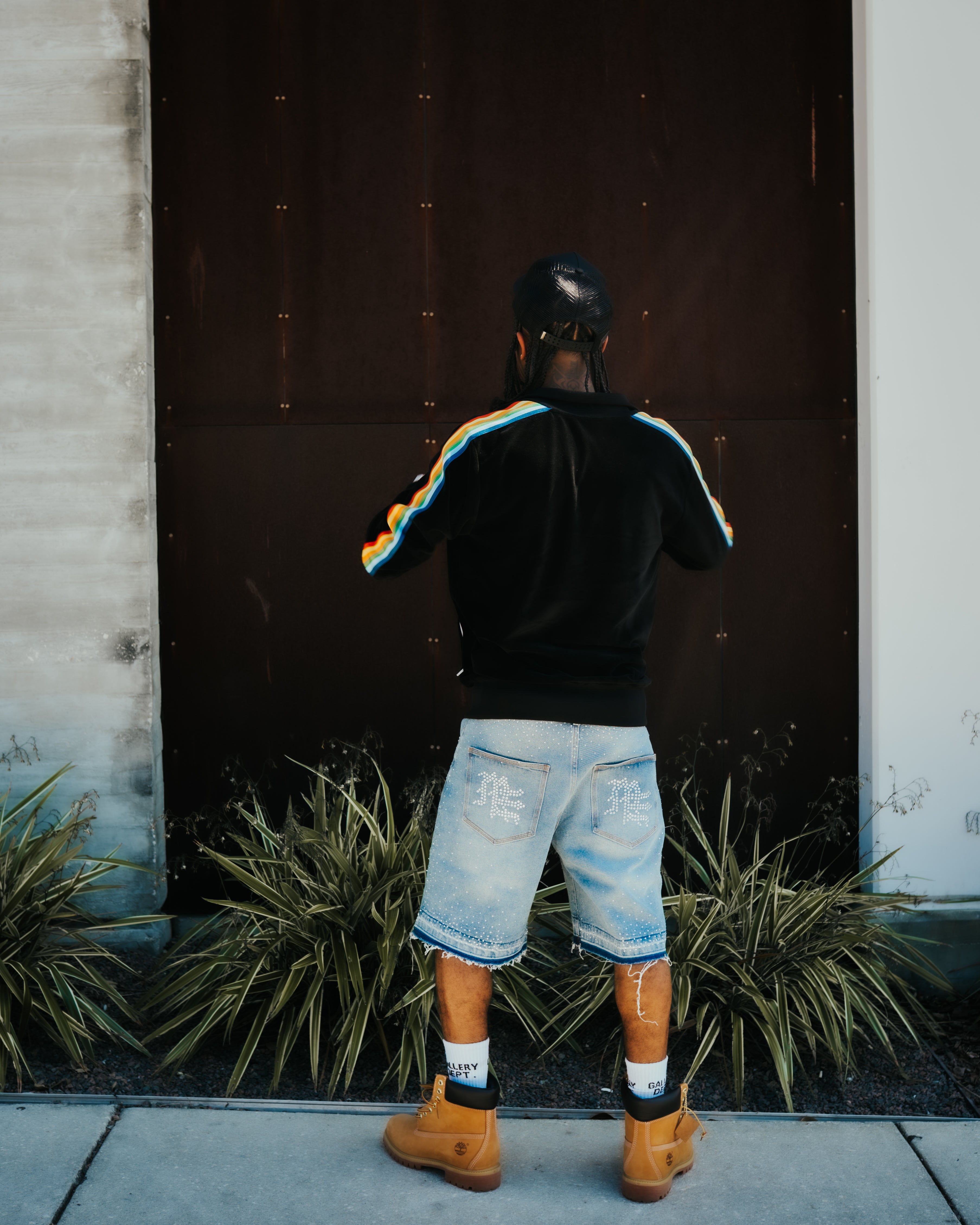 ‘ME’ Rhinestone Denim Shorts