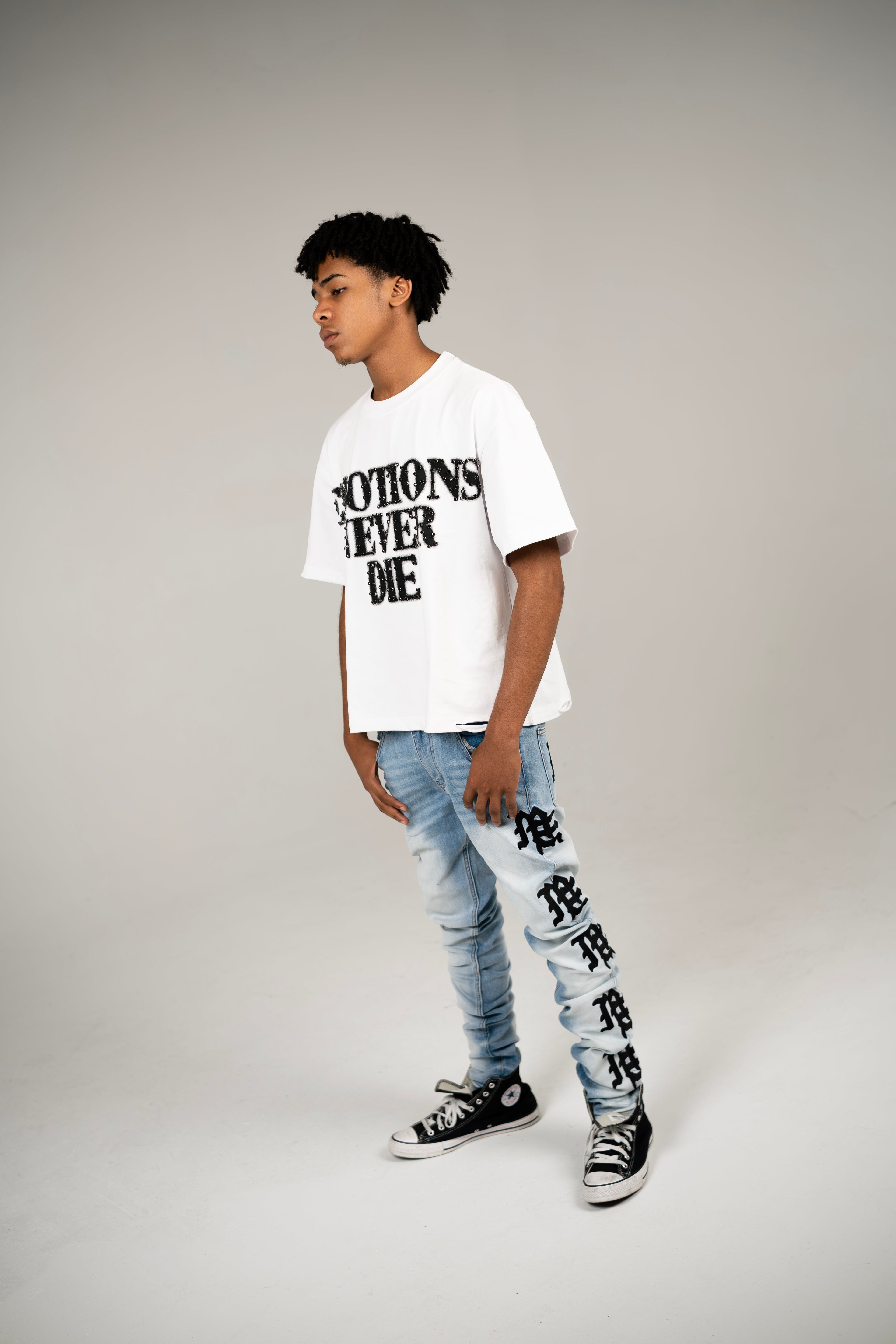 Monogram Denim Light Blue Wash