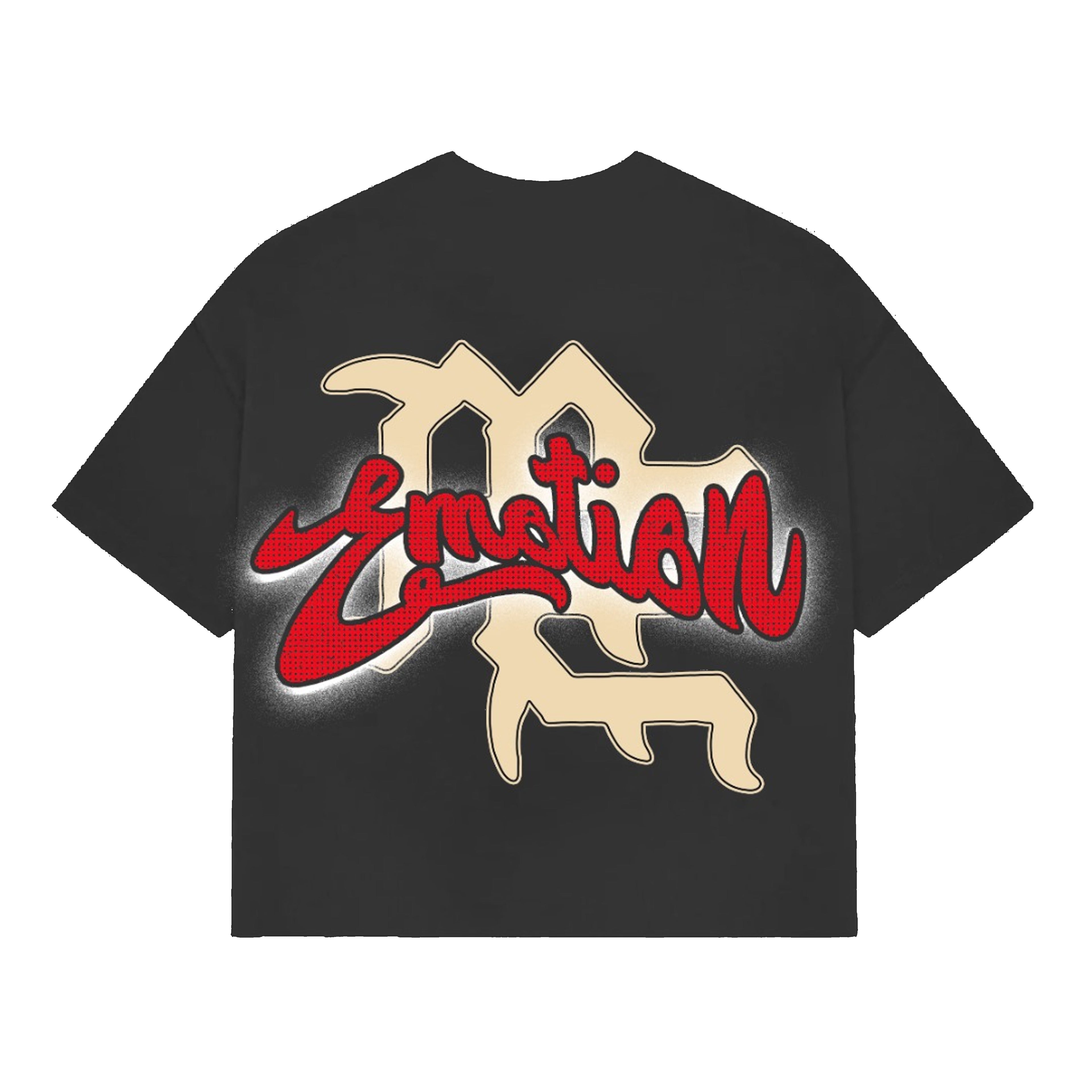 Grey “Rhinestone” Cropped Tee