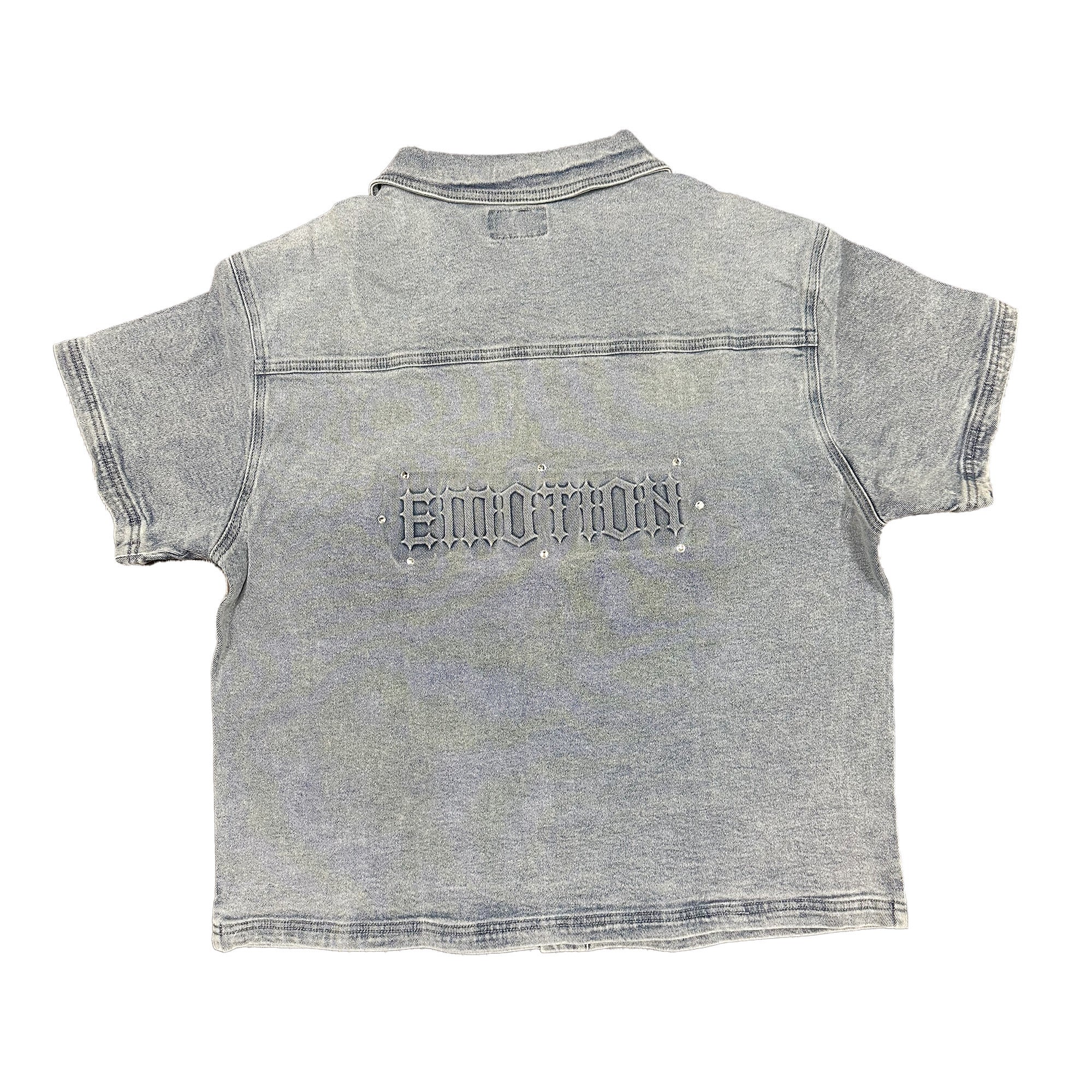 ‘Paisley’ Denim Blue Shirt