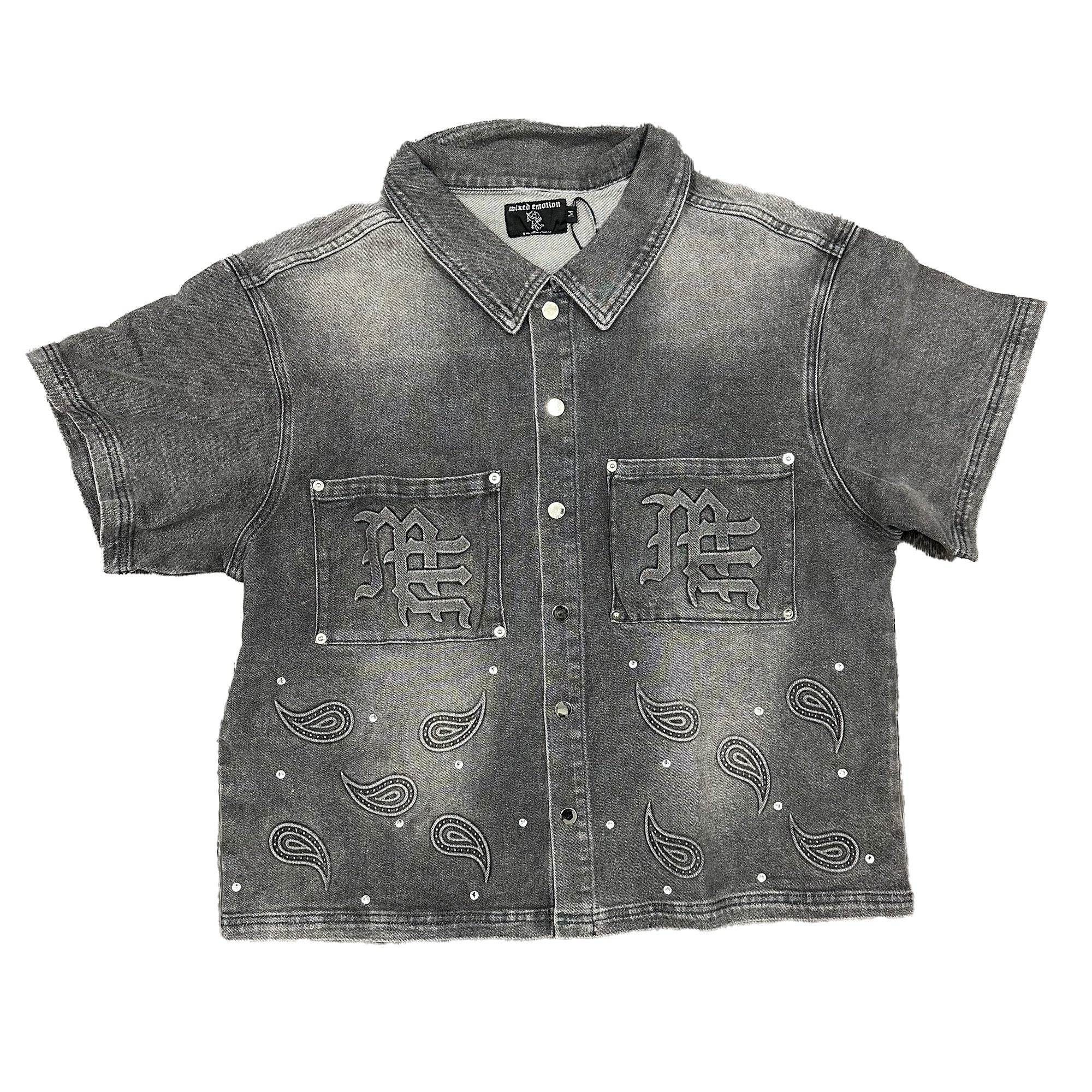 ‘Paisley’ Denim Grey Shirt