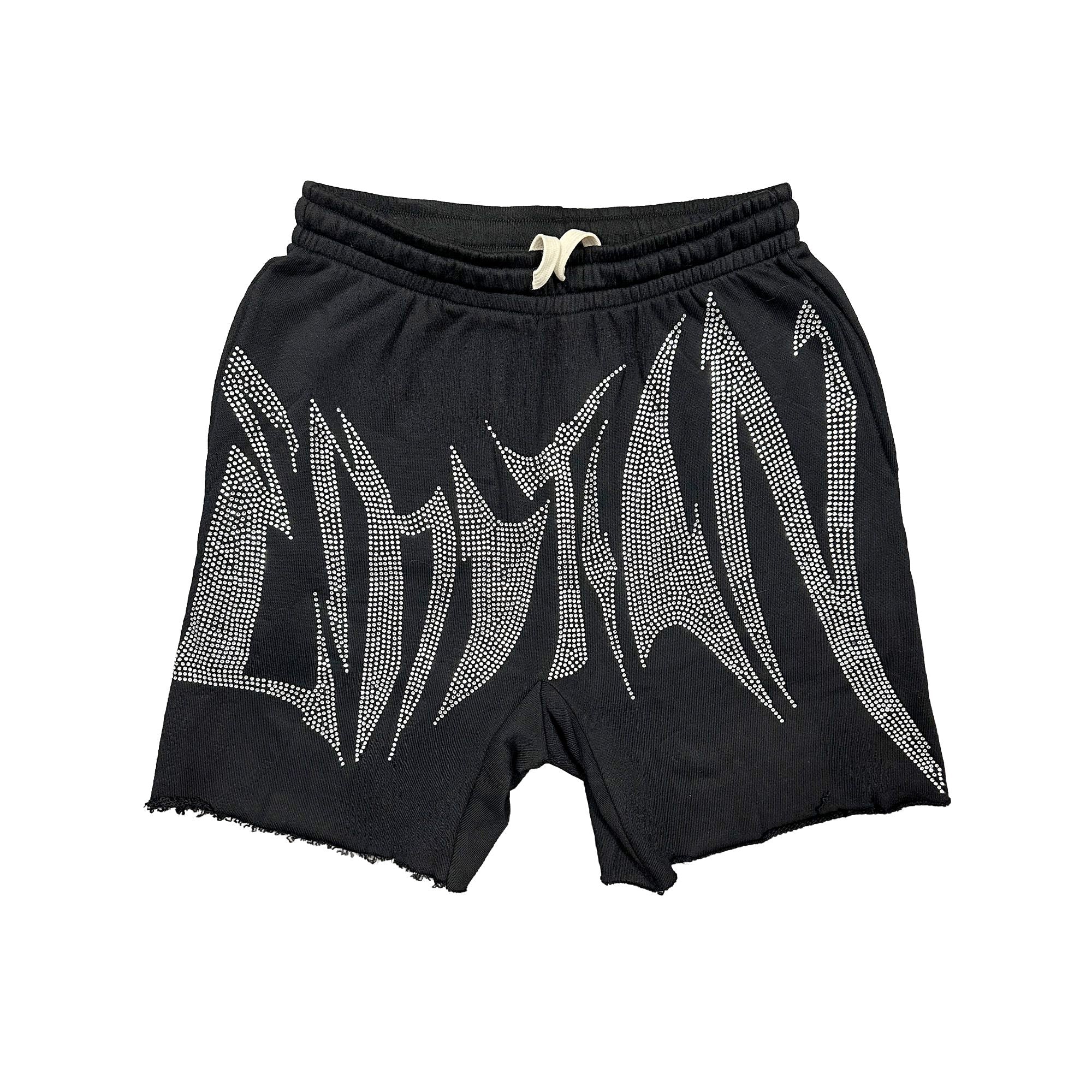 Black ‘Wild’ Rhinestone Shorts
