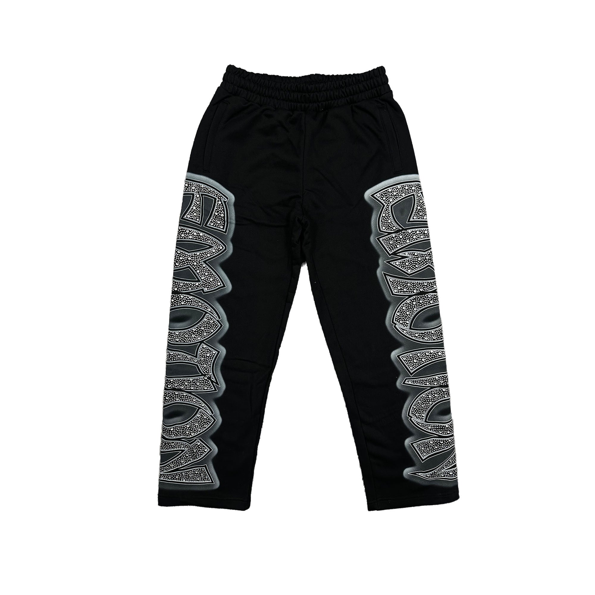 ‘Midnight’ Rhinestone Sweatpants