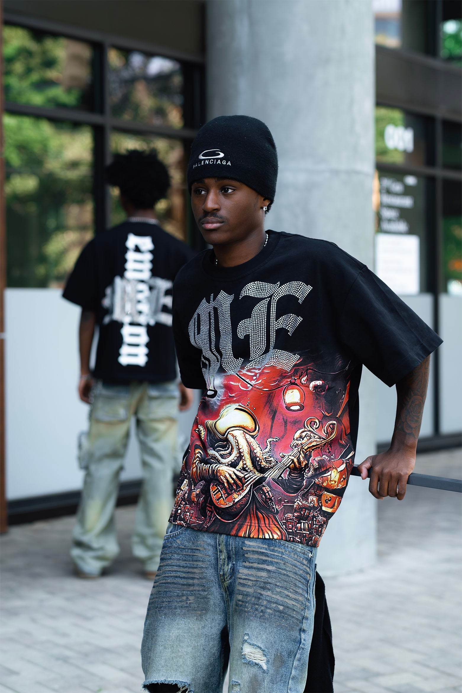 “Octopus” Rhinestone Tee