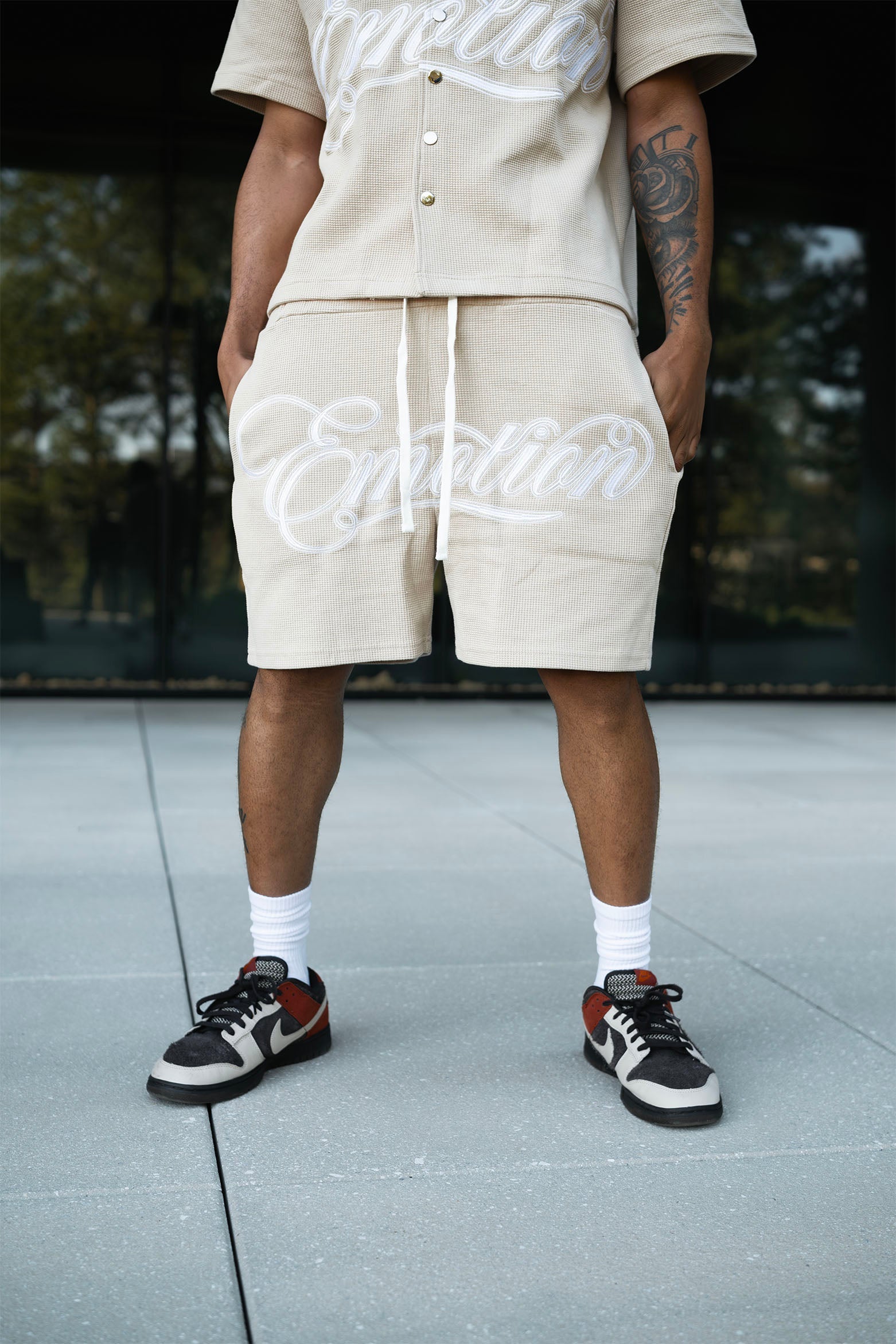 Cream “Signature” Shorts