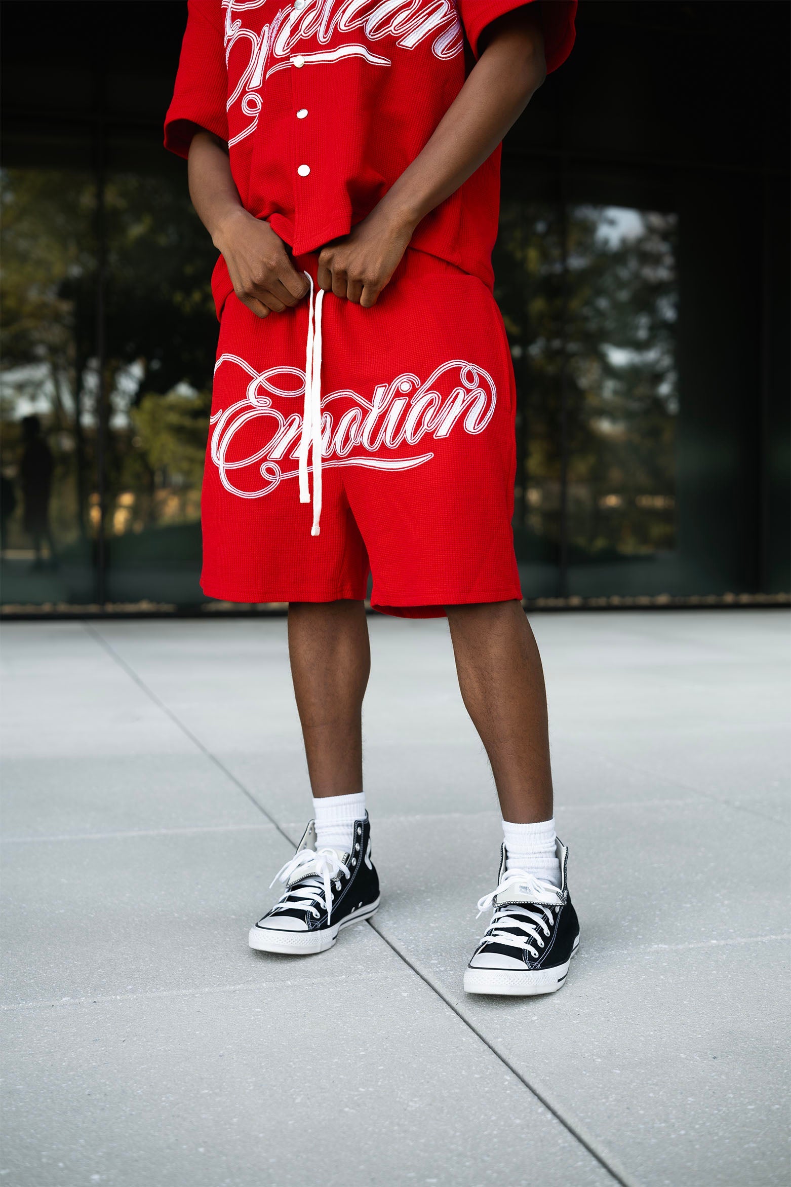 Red “Signature” Shorts