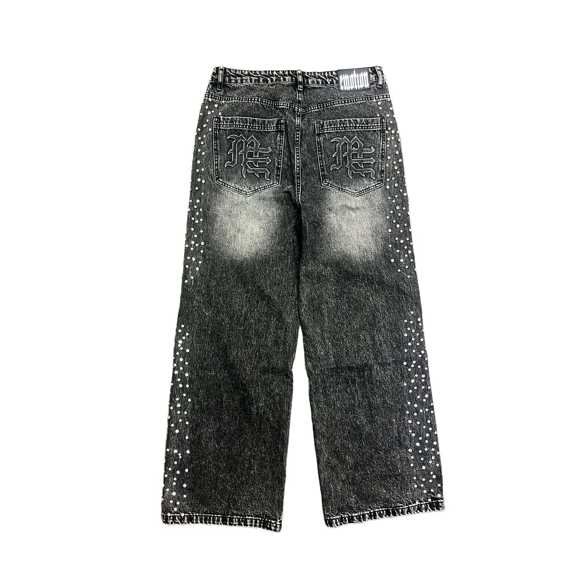 Grey ‘Stone’ Baggy Jeans