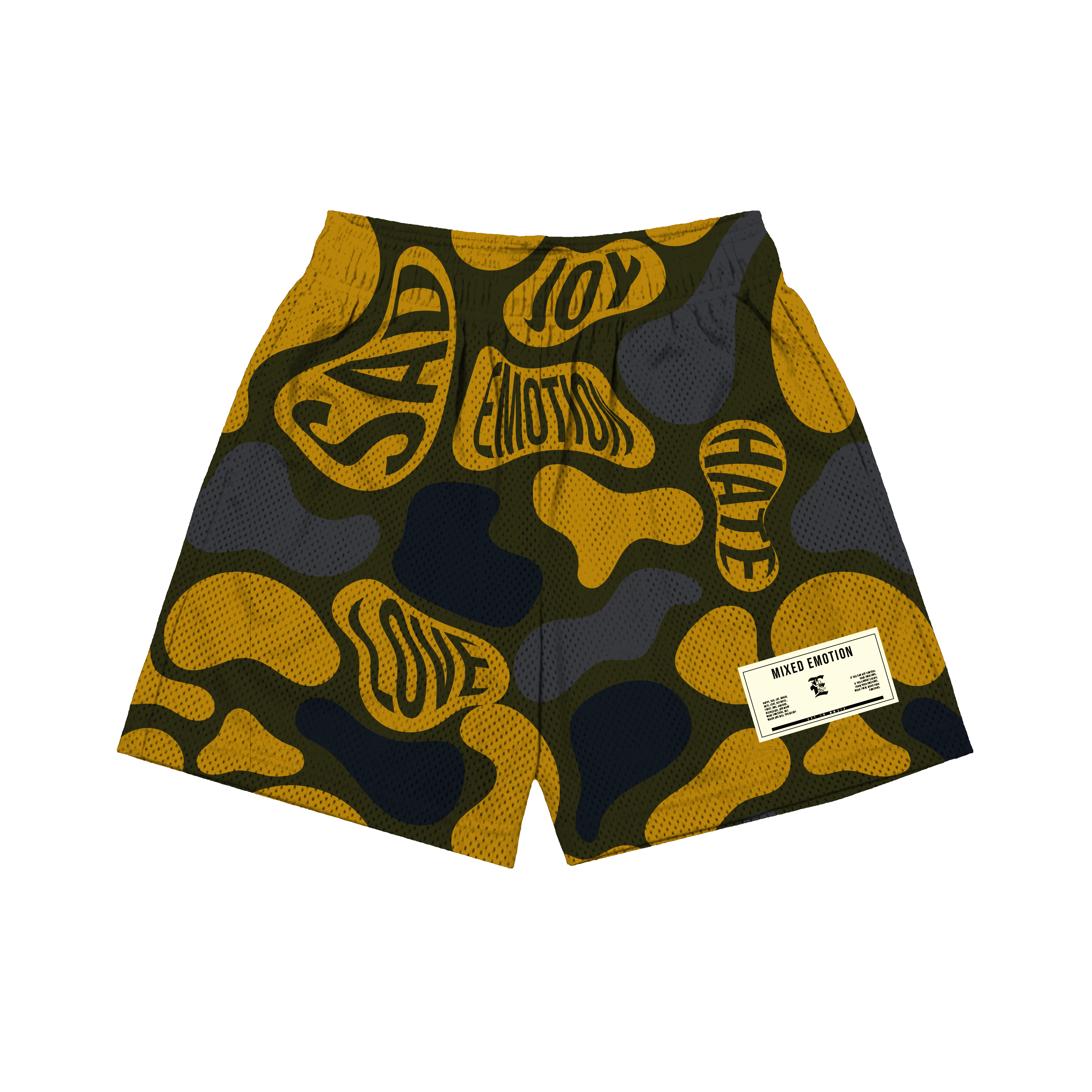 "Emotional" Camo Shorts green