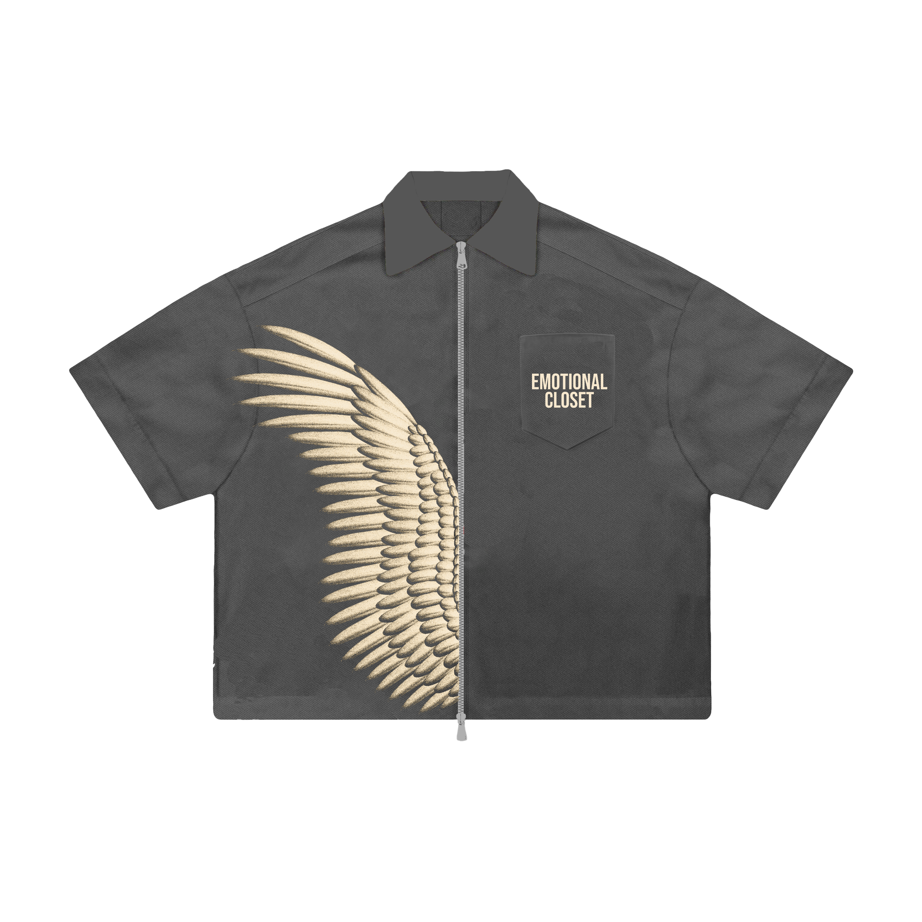 Grey "Wings" Shirt