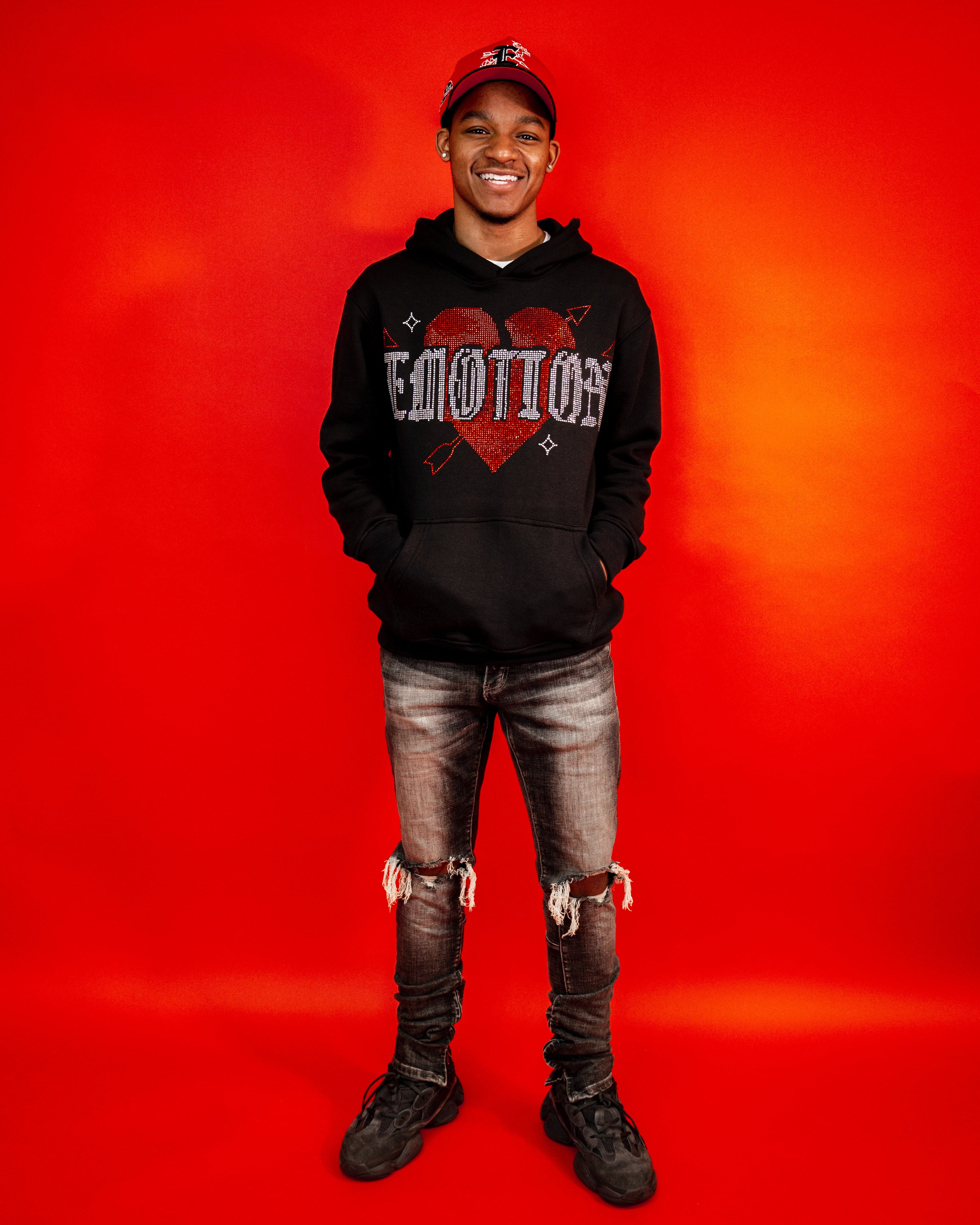 Black “Angel” Hoodie (Valentines Day)