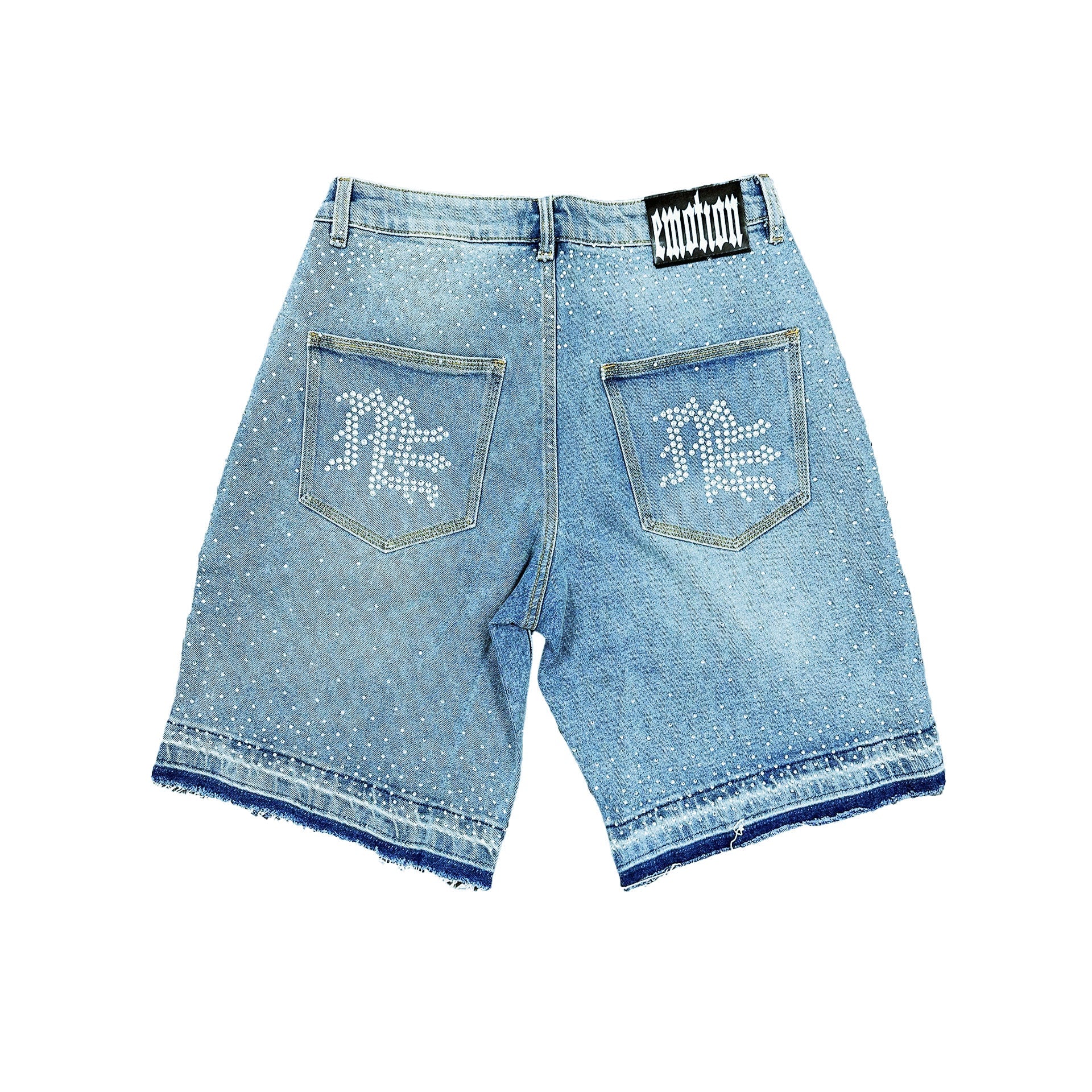 ‘ME’ Rhinestone Denim Shorts