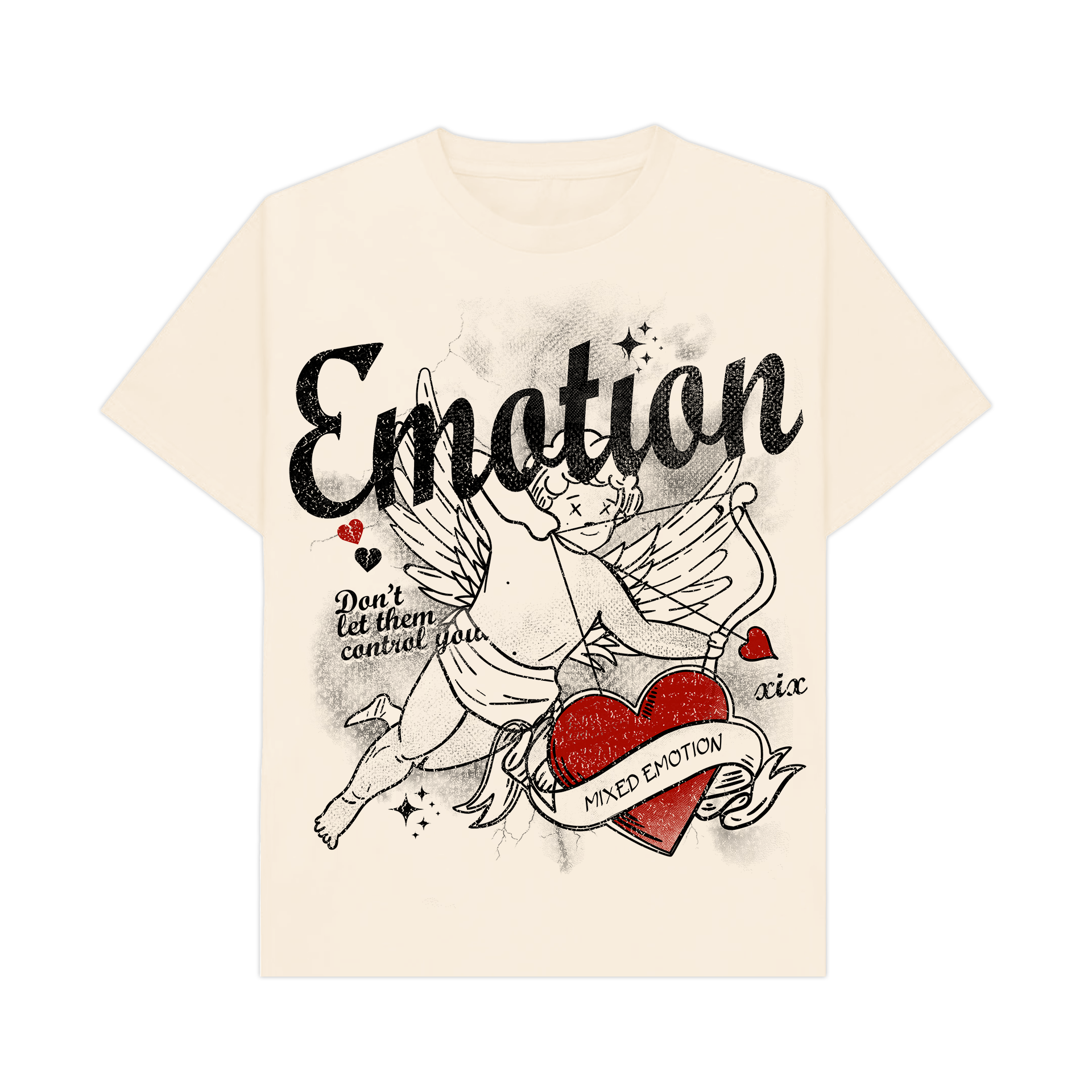 Cream "Emotional" Tee